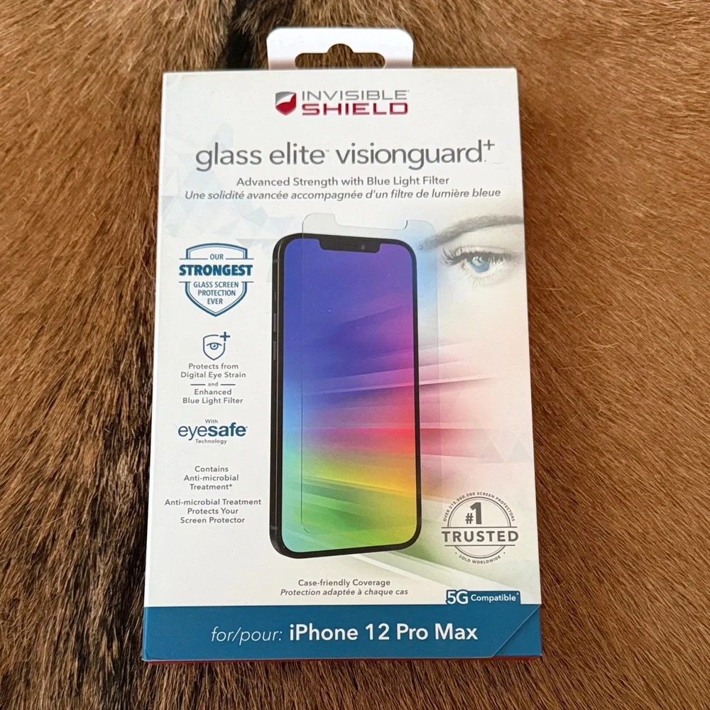 Glass Elite VisionGuard+ for iPhone 12 Pro Max - Black